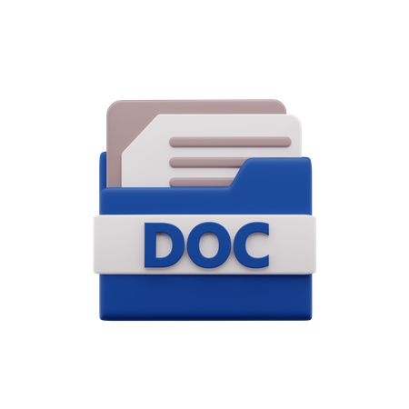 Arquivo doc  3D Icon