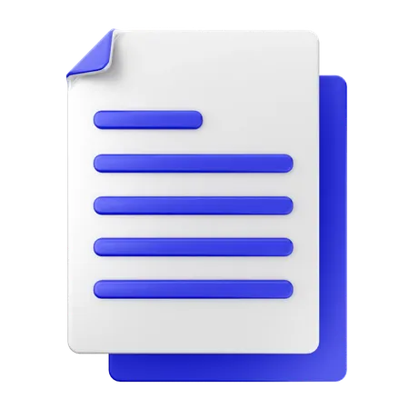 Documento de arquivo  3D Icon