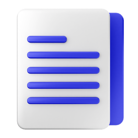 Documento de arquivo  3D Icon