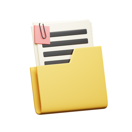 Documento de arquivo  3D Icon