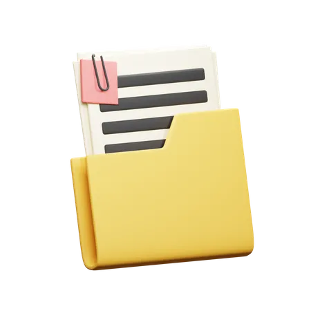 Documento de arquivo  3D Icon