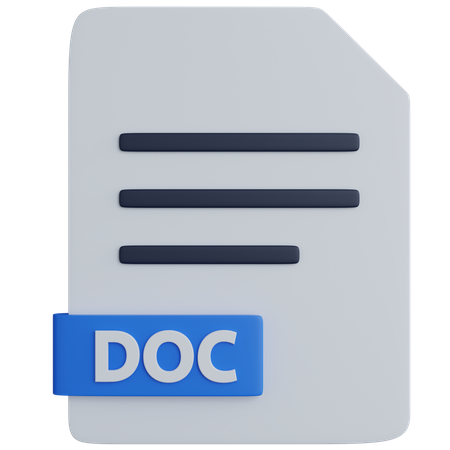 Arquivo de documento  3D Icon