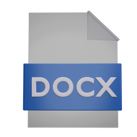 Arquivo docx  3D Icon