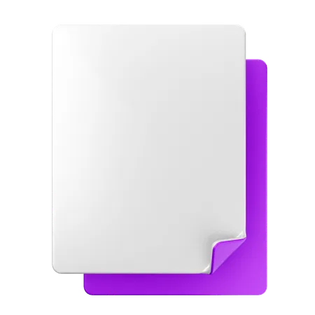 Arquivo em branco  3D Icon