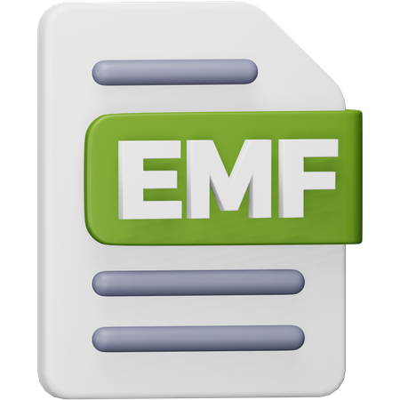 Arquivo emf  3D Icon