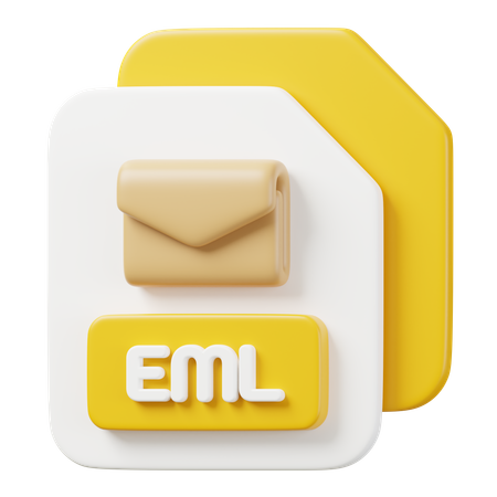 Arquivo eml  3D Icon