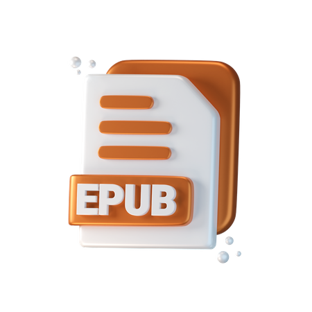 Arquivo epub  3D Icon