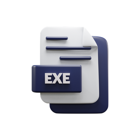 Arquivo exe  3D Icon