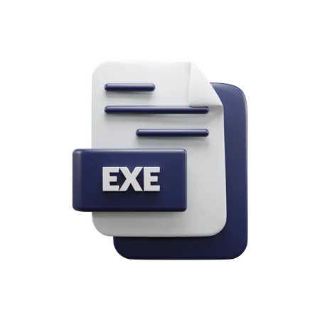 Arquivo exe  3D Icon