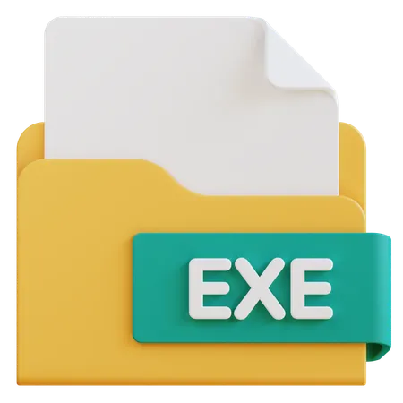 Arquivo exe  3D Icon