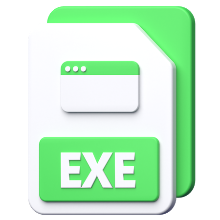 Arquivo exe  3D Icon