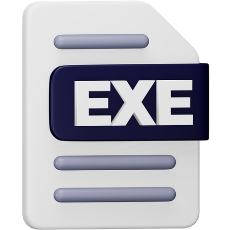 Arquivo exe  3D Icon