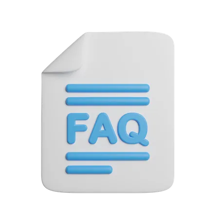 Arquivo de perguntas frequentes  3D Icon