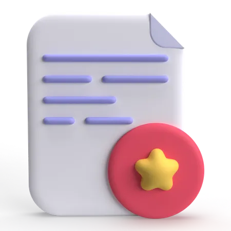 Arquivo favorito  3D Icon
