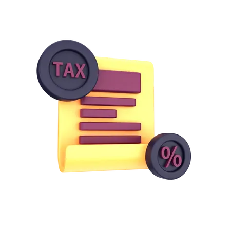 Arquivo fiscal  3D Icon