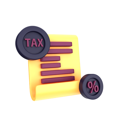 Arquivo fiscal  3D Icon