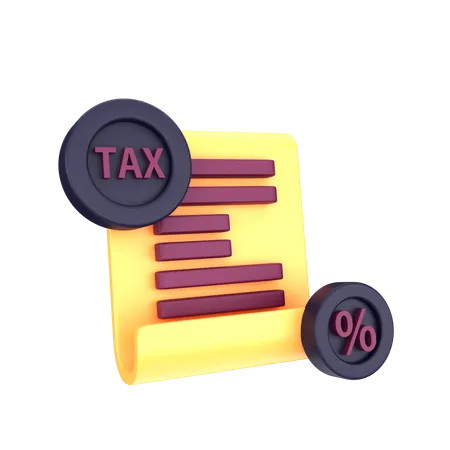 Arquivo fiscal  3D Icon