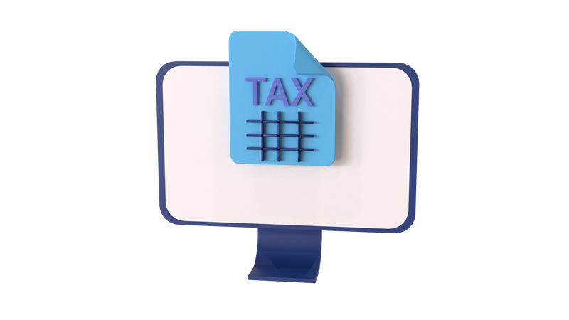 Arquivo fiscal  3D Icon