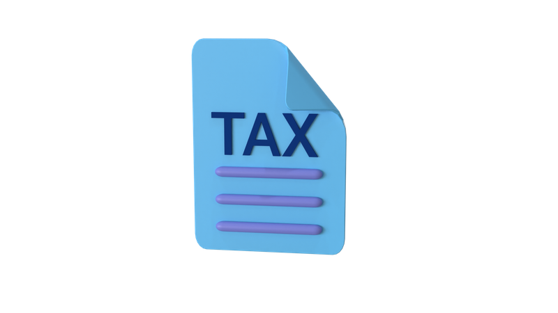 Arquivo fiscal  3D Icon