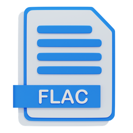 Arquivo flac  3D Icon