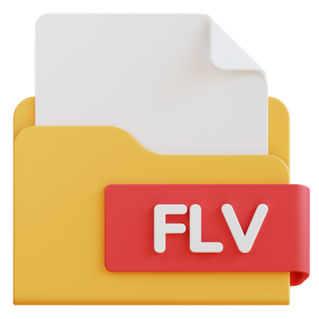 Arquivo flv  3D Icon