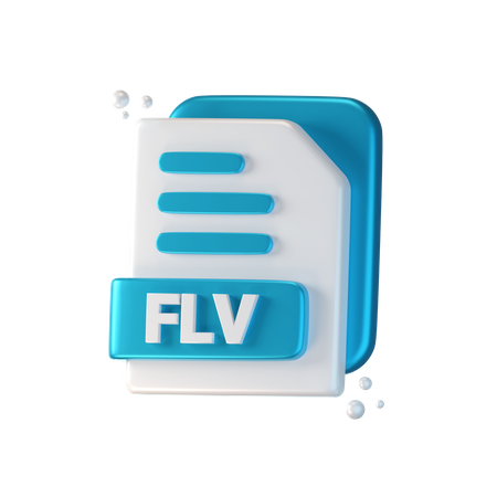 Arquivo flv  3D Icon