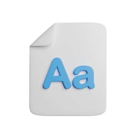 Arquivo de fonte  3D Icon