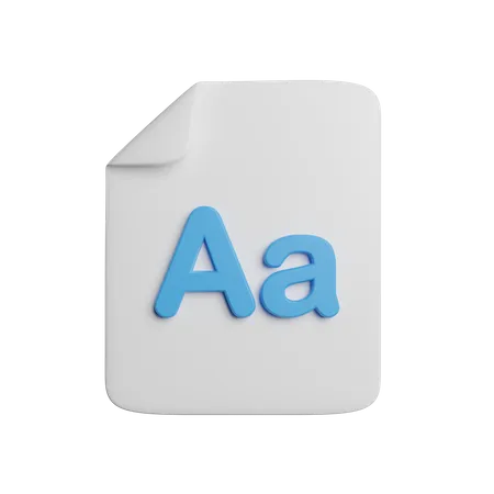 Arquivo de fonte  3D Icon