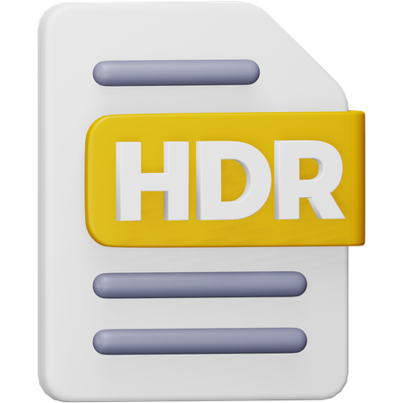 Arquivo HDR  3D Icon