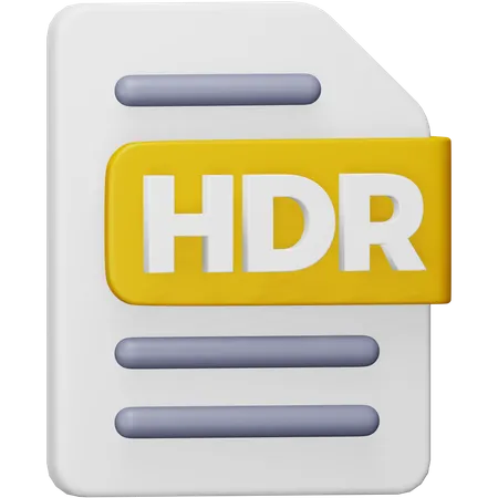 Arquivo HDR  3D Icon