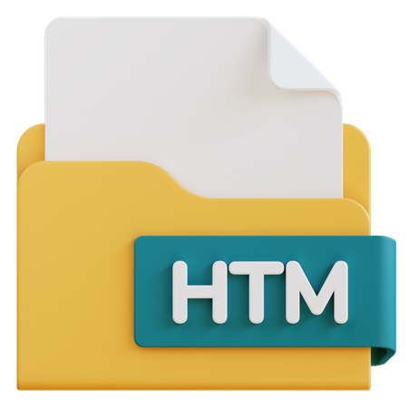 Arquivo htm  3D Icon