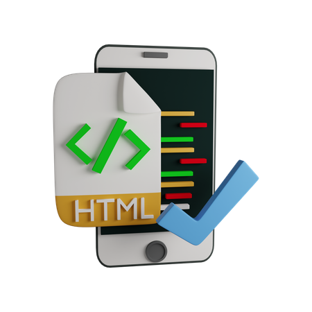 Arquivo HTML  3D Icon