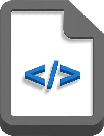 Arquivo HTML  3D Icon