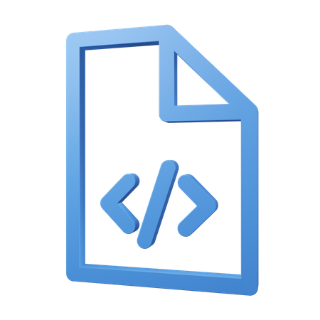 Arquivo HTML  3D Icon