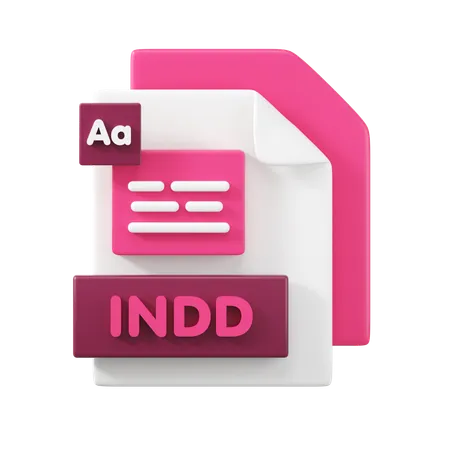 Arquivo indd  3D Icon