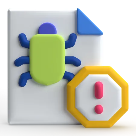 Arquivo infectado  3D Icon