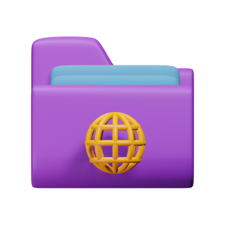 Arquivo de internet  3D Icon
