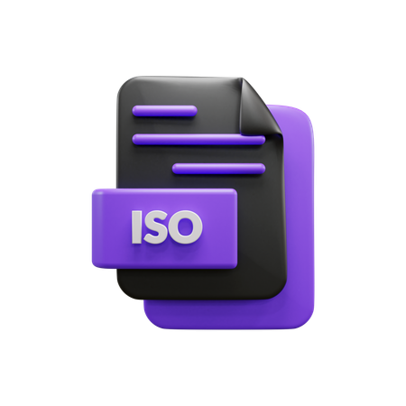 Arquivo iso  3D Icon