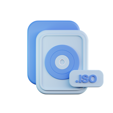 Arquivo iso  3D Icon