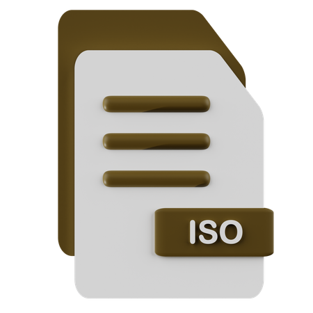 Arquivo iso  3D Icon