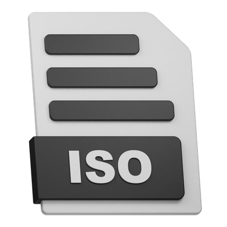 Arquivo iso  3D Icon