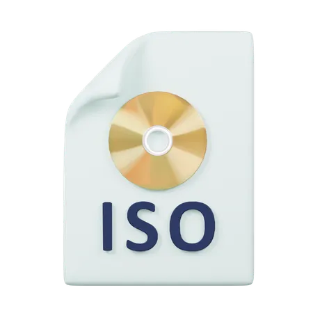 Arquivo iso  3D Icon