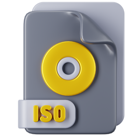 Arquivo iso  3D Icon