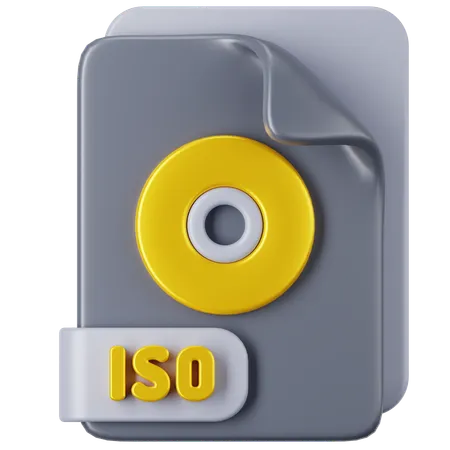 Arquivo iso  3D Icon