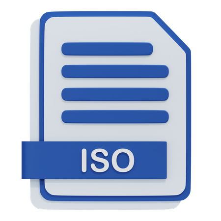 Arquivo iso  3D Icon