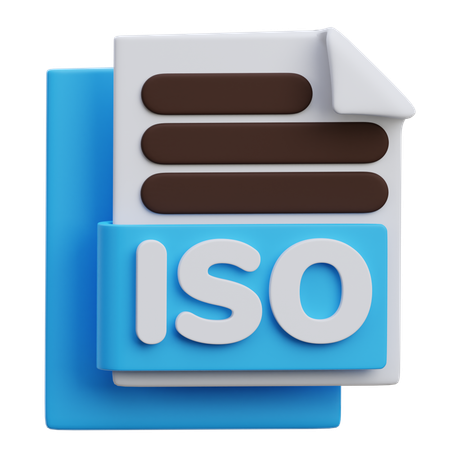 Arquivo iso  3D Icon