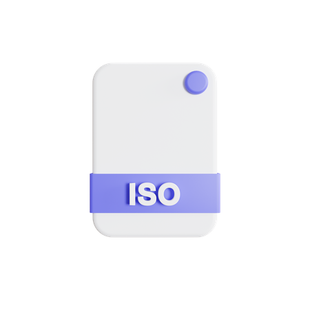 Arquivo iso  3D Icon