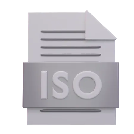 Arquivo iso  3D Icon