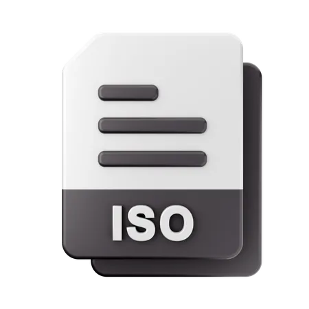 Arquivo iso  3D Icon