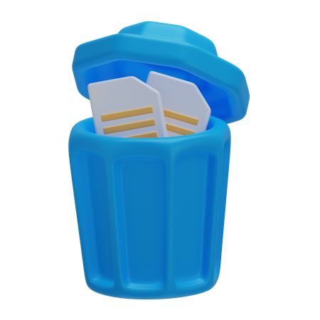 Arquivo de lixo  3D Icon